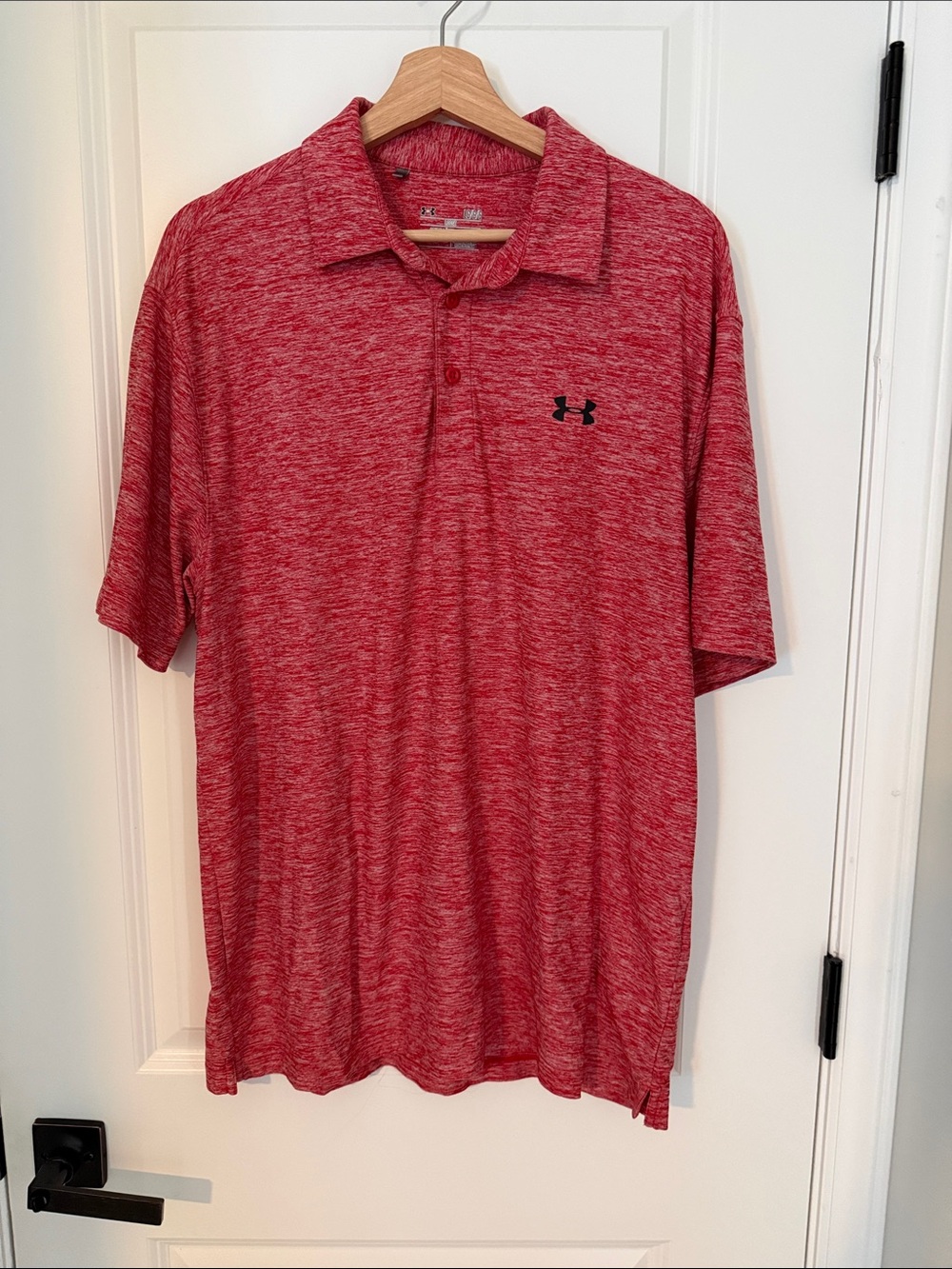 Under Armour Men’s Red Heather Performance Polo